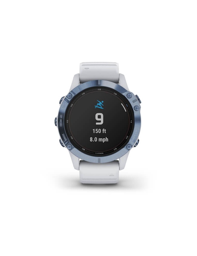 Garmin Unisex Watch - Fēnix 6 Pro Solar Edition 47mm Mineral Blue - 0