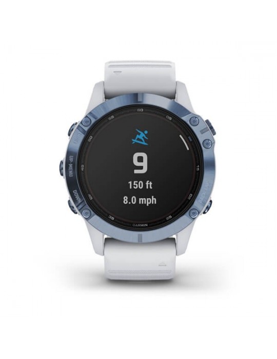 Garmin Unisex Watch - Fēnix 6 Pro Solar Edition 47mm Mineral Blue - 0
