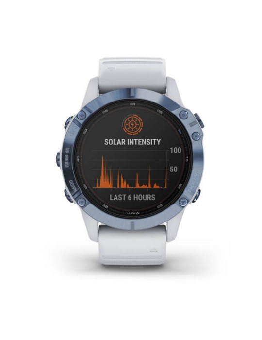 Garmin Unisex Watch - Fēnix 6 Pro Solar Edition 47mm Mineral Blue - 0