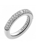 Chimento Woman's Ring - Forever Stack Me Demi Pavè in 18K White Gold with Natural Diamonds - 0