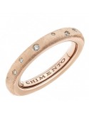 Chimento Woman's Ring - Forever Brio in 18K Rose Gold Satin with Natural Diamonds - 0