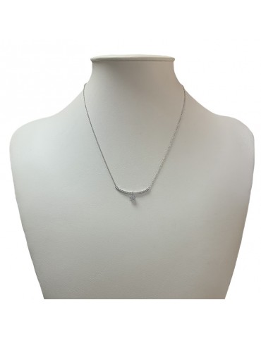 Collana Davite & Delucchi Donna - Pendente Stella in Oro Bianco con Diamanti Naturali - 0
