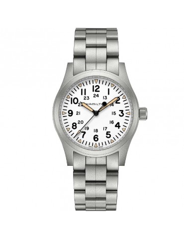 Hamilton Men's Watch - Khaki Field Mechanical 42mm White - 0