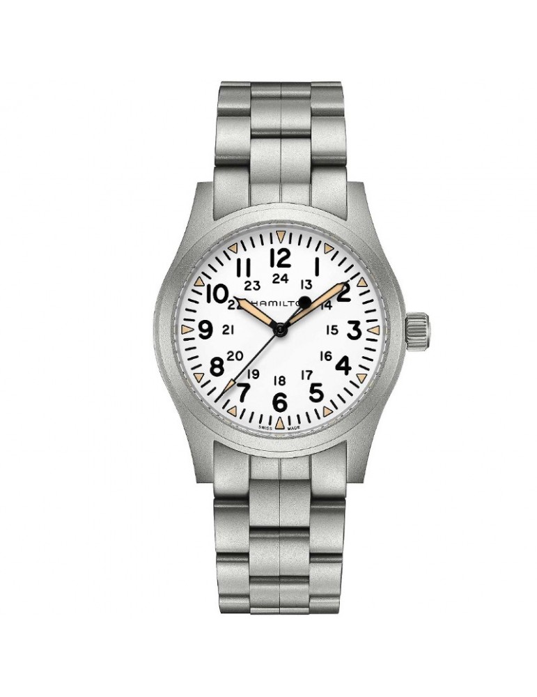 Hamilton Men's Watch - Khaki Field Mechanical 42mm White - 0