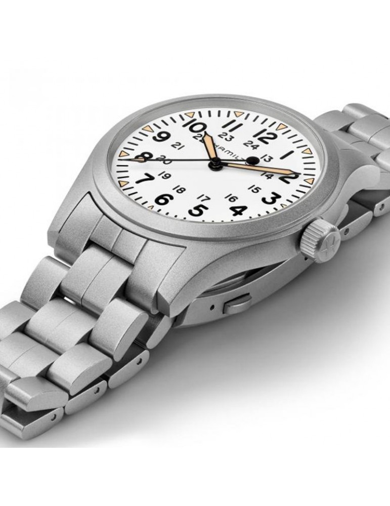 Orologio Hamilton Uomo -Khaki Field Mechanical 42mm Bianco - H69529113
