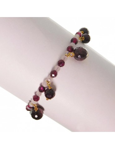 Bracciale Rajola Donna - Oxford - Granato - Quarzo Rosa - 45391118