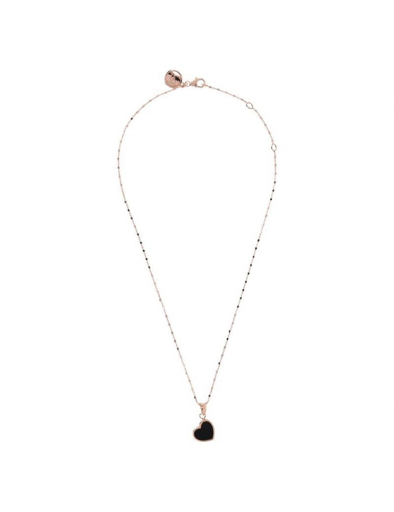 Collana Bronzallure - Alba - Pendente Cuore - Onice Nero - WSBZ01892BO