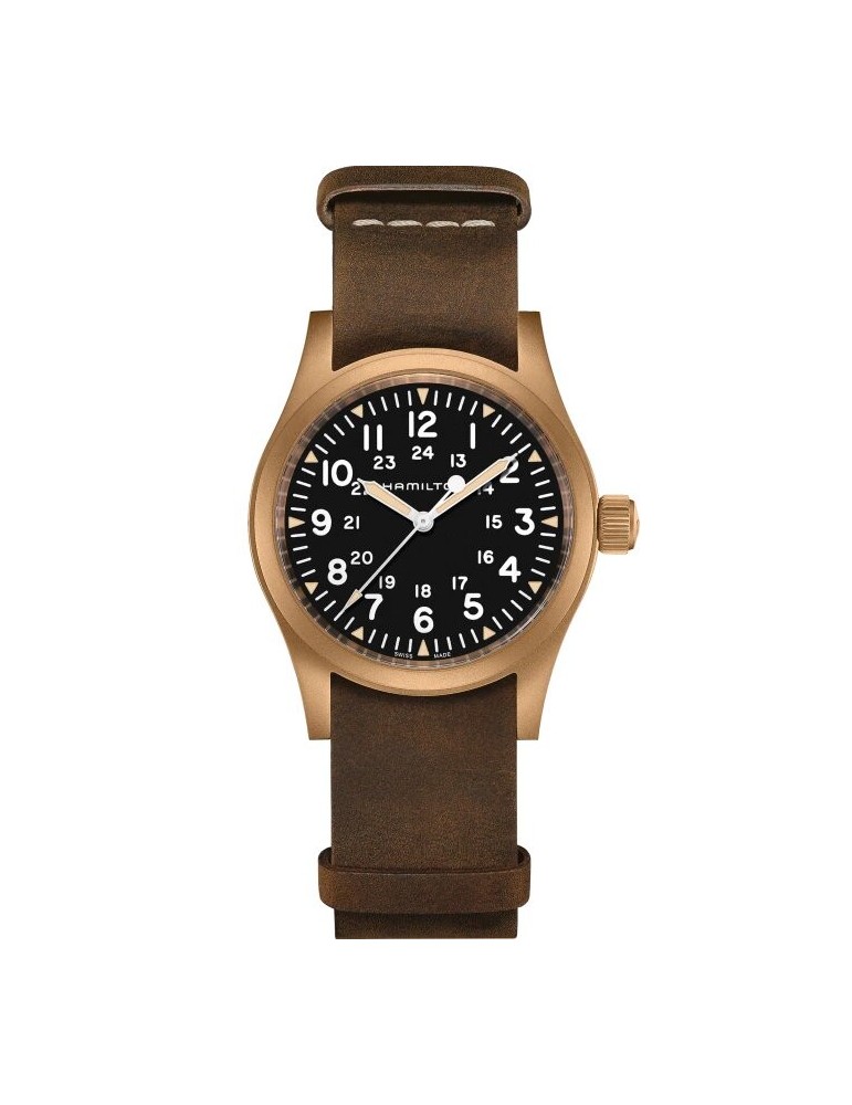 Orologio Hamilton- Khaki Field Mechanical Bronze -38mm Nero -H69459530