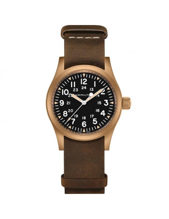 Orologio Hamilton- Khaki Field Mechanical Bronze -38mm Nero -H69459530