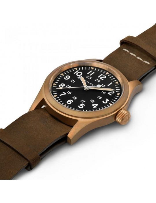 Orologio Hamilton- Khaki Field Mechanical Bronze -38mm Nero -H69459530