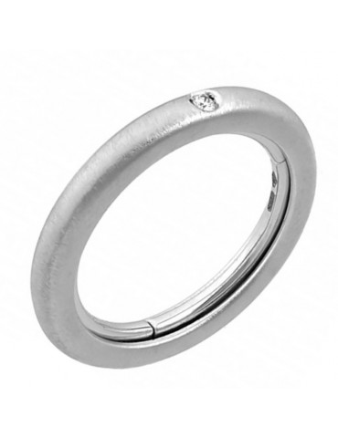 Chimento Woman's Ring - Forever Stack Me 01 in 18K White Gold with Natural Diamonds - 0