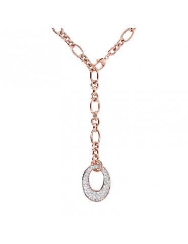 Collana Bronzallure - Sautoir - Pendente Ovale - Zirconi - WSBZ01869W