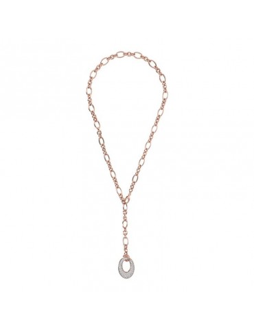 Collana Bronzallure - Sautoir - Pendente Ovale - Zirconi - WSBZ01869W 2