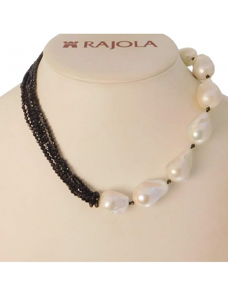 Rajola Women's Armonia Necklace with Pearls and Spinel - 0