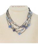Rajola Woman's Necklace - Bollicine with Aquamarine and Mother of Pearl - 0