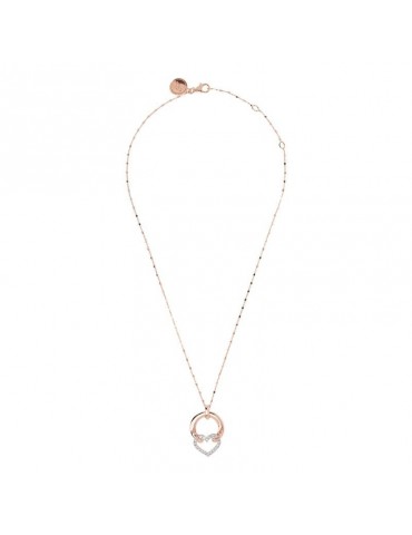 Bronzallure Woman's Necklace - Altissima  with Stirrup and Heart in Cubic Zirconia - 0 2