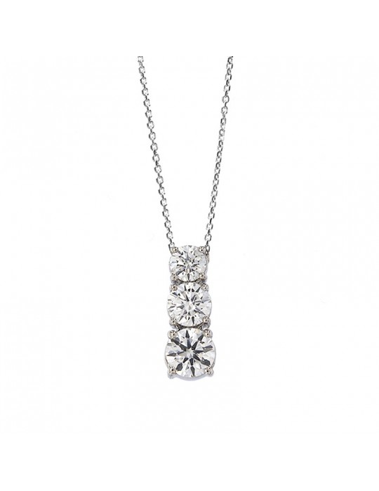 Crivelli Trilogy Woman's Necklace with Diamonds - 0
