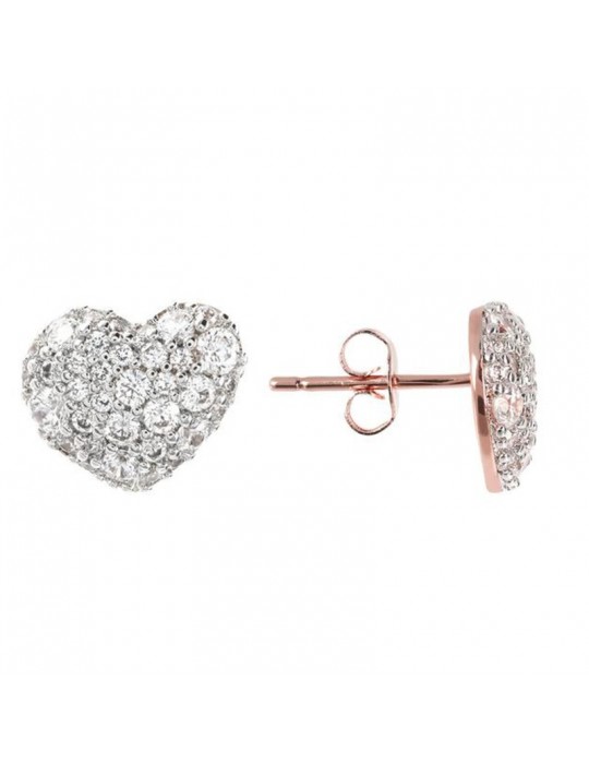 Orecchini Bronzallure - Altissima Lobo Cuore - Zirconi - WSBZ01199WR