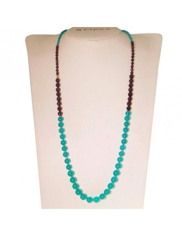 Collana Rajola Donna - Velvet con Giada e Granato - 0