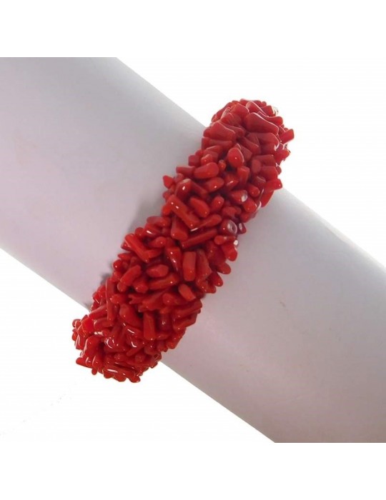 Bracciale Rajola Donna - Stones con Corallo Rosso - 0 Bracciale Rajola Donna - Stones con Corallo Rosso - 0
