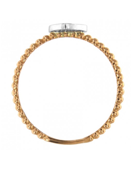 Anello Davite&Delucchi - Oro Rosa - Cuore - Diamanti - AA03158111
