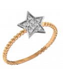 Anello Davite&Delucchi - Oro Rosa - Stella - Diamanti - AA03158011