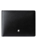 Montblanc Men's Wallet - Meisterstück in Black Leather with 6 Compartments - 0