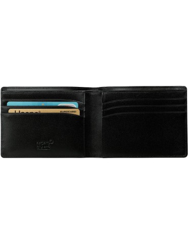 Montblanc Men's Wallet - Meisterstück in Black Leather with 6 Compartments - 0 2