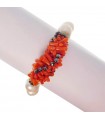 Rajola Woman's Bracelet - Hula with Sciacca Coral and Pearls - 0