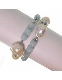 Rajola Woman's Bracelet - Vita with Aquamarine and Pearls - 0