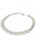 Unoaerre Woman's Necklace - White Bronze Crossbar Chain 43 cm - 0