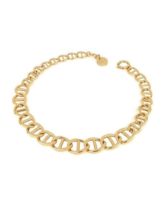 Unoaerre Woman's Necklace - Golden Bronze Crossbar Chain 43 cm - 0