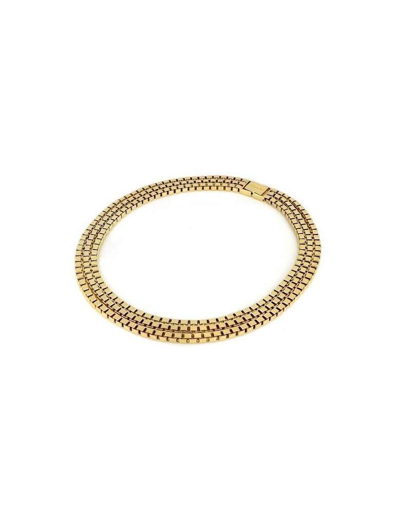 Collana Unoaerre - in Bronzo Dorato - Catena Veneziana 42 cm -EXH5092G