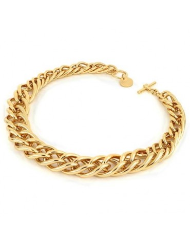 Collana Unoaerre - Maxi Twist - Bronzo Dorato Lucido 45cm - EXH5125