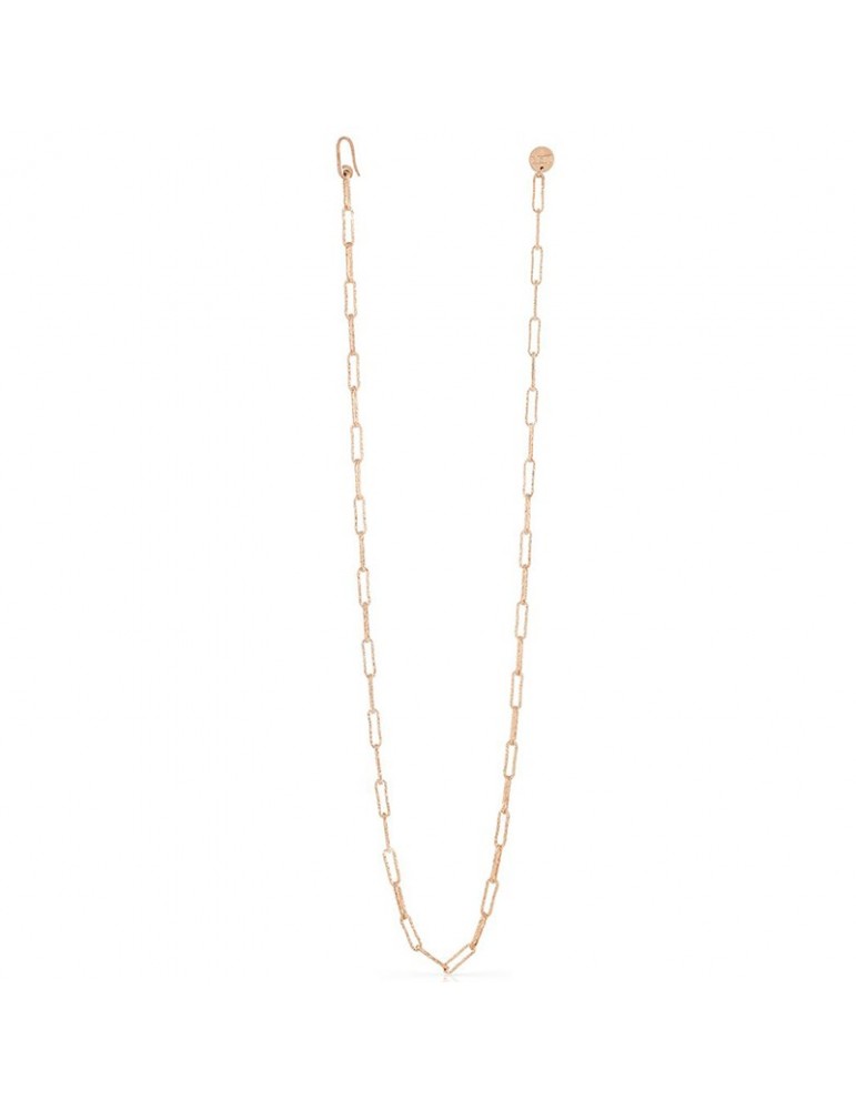 Collana Unoaerre - Bronzo Rosa - Catena Paper Clip 93cm - EXH4874R