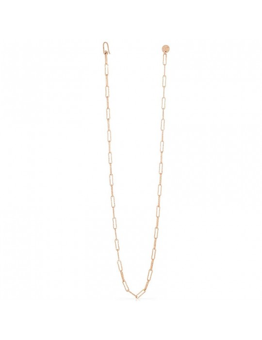 Collana Unoaerre - Bronzo Rosa - Catena Paper Clip 93cm - EXH4874R