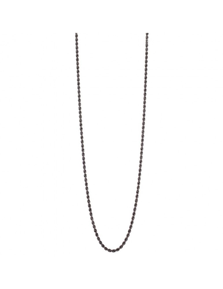 Unoaerre Woman's Necklace - in Black Bronze with Rope Chain 92cm - 0