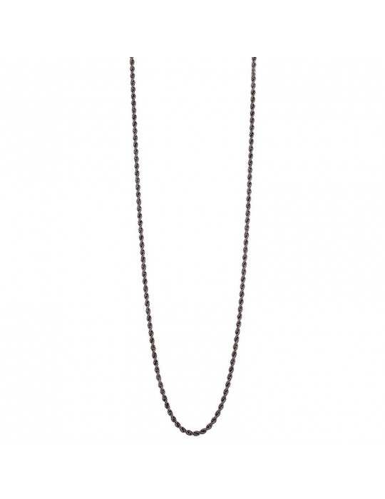 Unoaerre Woman's Necklace - in Black Bronze with Rope Chain 92cm - 0