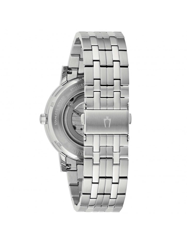 Orologio Bulova Uomo - Clipper - Automatico - 42 mm - Argento - 96A238