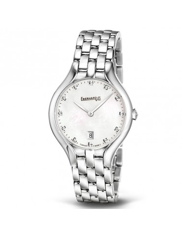 Eberhard Woman's Watch - Rêve Mother of Pearl 30mm Quartz with Diamonds - 0