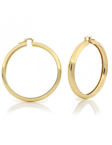 Unoaerre Woman's Earrings - Maxi Circle in Golden Bronze - 0
