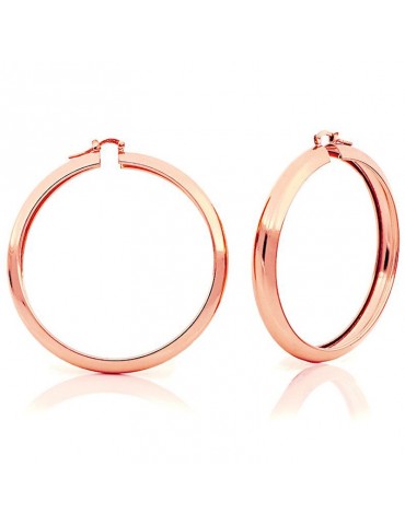 Unoaerre Woman's Earrings - Maxi Circle in Pink Bronze - 0