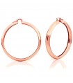 Unoaerre Woman's Earrings - Maxi Circle in Pink Bronze - 0