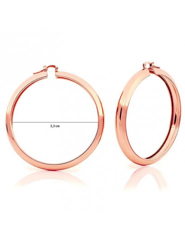 Unoaerre Woman's Earrings - Maxi Circle in Pink Bronze - 0 2