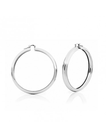 Unoaerre Woman's Earrings - Medium Circle in White Bronze - 0