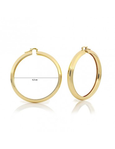 Unoaerre Woman's Earrings - Medium Circle in Golden Bronze - 0 2