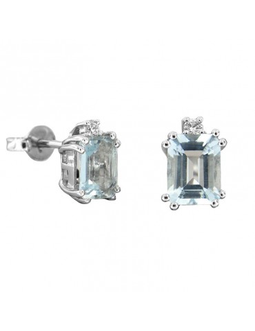 Davite & Delucchi Earrings with Aquamarine for Woman - 0