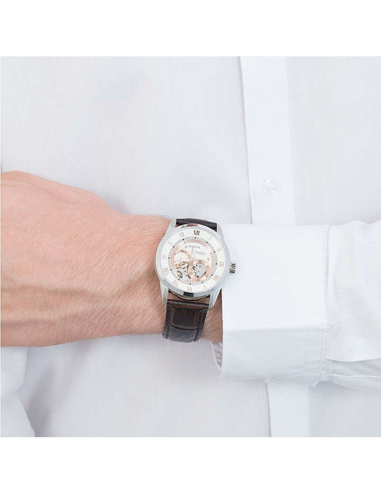 Orologio Bulova Uomo - Sutton - Automatco - 42 mm - Bianco - 96A172