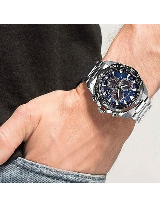 Orologio Citizen Uomo - Radiocontrollato - 44 mm - Blu - CB503482L