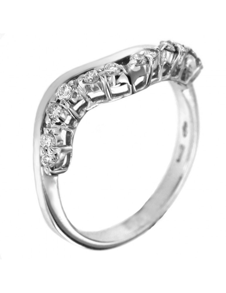 Salvini Fantasy Woman Ring - in White Gold with Diamonds - 0